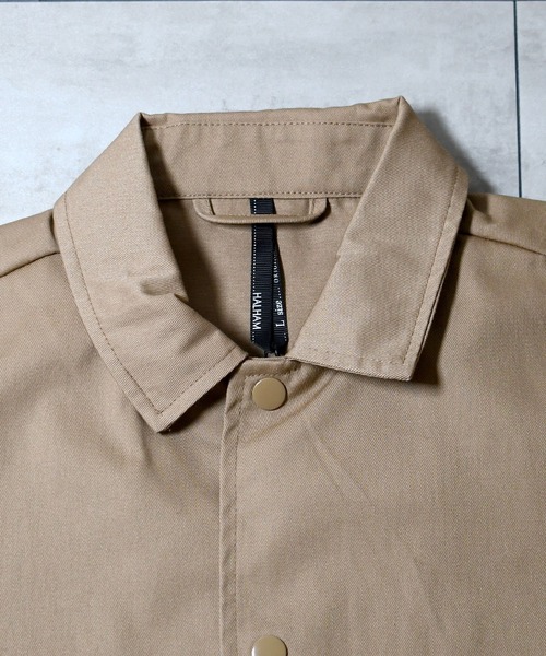 HALHAM（ハルハム）の「ツイルコーチジャケット【IR】（カバーオール・メンズ・ブラック/ネイビー/ベージュ・M/L/XL）」の7枚目の写真