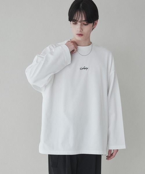 LUCY(ルーシー)の「LUCY/AIRFUNCTION シンプルロゴロンT(Tシャツ/カットソー・メンズ・ホワイト/ホワイト系その他/ブラック/ブルー/ブラック系その他・MEDIUM/LARGE)」の3枚目の写真