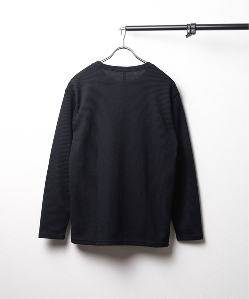 B.I.D.（ビーアイディー）の「《ロングスリーブクルーネックリブ編みニットソー（ニット/セーター・メンズ・ブラック/ネイビー/モスグリーン/ホワイト・MEDIUM/LARGE）」の6枚目の写真