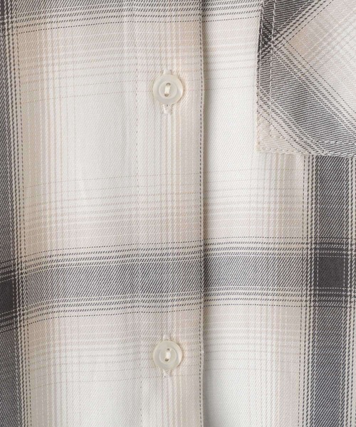 LEPSIM（レプシィム）の「オンブレチェックシャツワンピース　987267（ワンピース・レディース・ブルー/オフホワイト・FREE）」の21枚目の写真