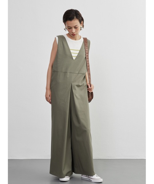 20aw オーバーオール風 パンツ セール】On One's Own INを変えるだけで年中使えるサロペット