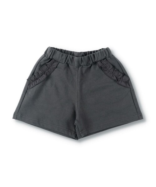 DRC branshes(ディーアールシーブランシェス)の「【WEB限定/DRC/お肌に嬉しい綿100%】ポケットフリルカットソーショートパンツ(その他パンツ・キッズ・チャコールグレー/その他4/ブルーグレー/その他6/その他2/その他1/その他3/その他5/ピンク・130/110/120/140/150/100/90)」の2枚目の写真