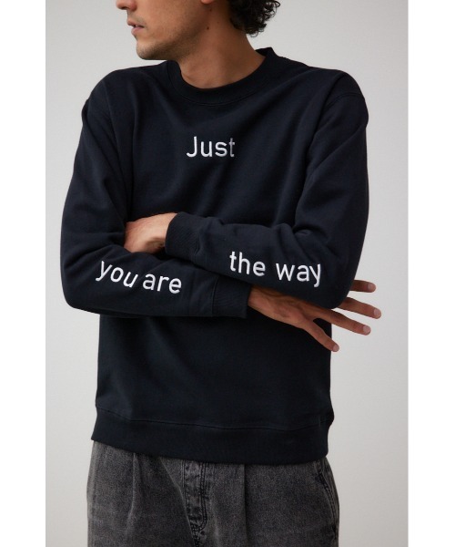 AZUL by moussy(アズールバイマウジー)の「Just the way you are プルオーバー(スウェット・メンズ・ブラック/杢グレー・FREE)」の2枚目の写真