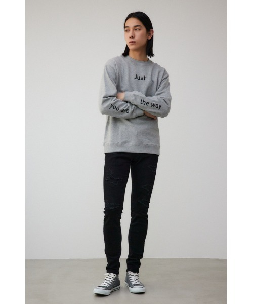 AZUL by moussy(アズールバイマウジー)の「Just the way you are プルオーバー(スウェット・メンズ・ブラック/杢グレー・FREE)」の11枚目の写真