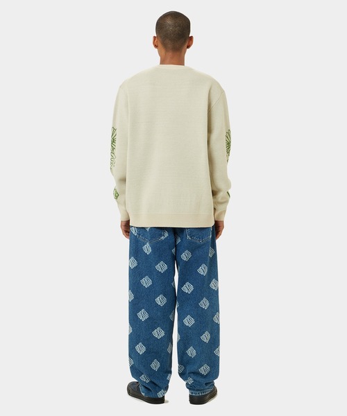 HUF（ハフ）の「TT HALLOWS SWEATER / HUF ニット セーター（ニット/セーター・メンズ・グリーン系その他/ベージュ系その他・SMALL/MEDIUM/LARGE/X-LARGE/XX-LARGE）」の4枚目の写真