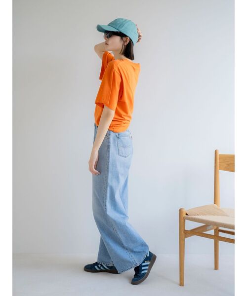 Ungrid（アングリッド）の「Dairy DripロゴTee（Tシャツ/カットソー・レディース・オレンジ/ピンク/オフホワイト・FREE）」の21枚目の写真