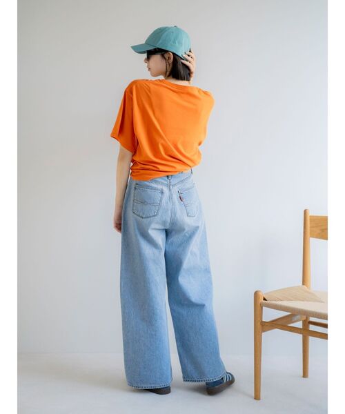 Ungrid（アングリッド）の「Dairy DripロゴTee（Tシャツ/カットソー・レディース・オレンジ/ピンク/オフホワイト・FREE）」の22枚目の写真