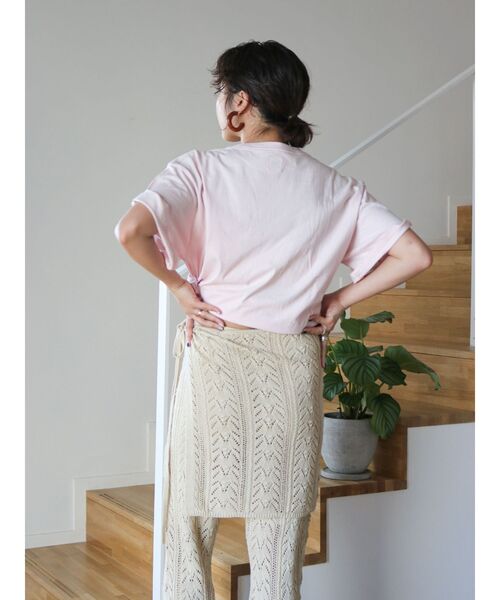 Ungrid（アングリッド）の「Dairy DripロゴTee（Tシャツ/カットソー・レディース・オレンジ/ピンク/オフホワイト・FREE）」の18枚目の写真