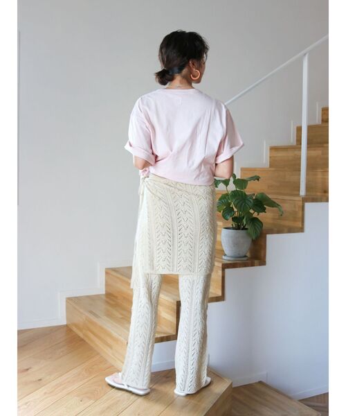 Ungrid（アングリッド）の「Dairy DripロゴTee（Tシャツ/カットソー・レディース・オレンジ/ピンク/オフホワイト・FREE）」の13枚目の写真