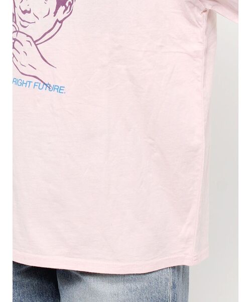 Ungrid（アングリッド）の「Dairy DripロゴTee（Tシャツ/カットソー・レディース・オレンジ/ピンク/オフホワイト・FREE）」の10枚目の写真