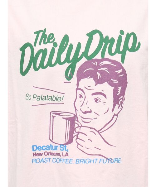 Ungrid（アングリッド）の「Dairy DripロゴTee（Tシャツ/カットソー・レディース・オレンジ/ピンク/オフホワイト・FREE）」の6枚目の写真