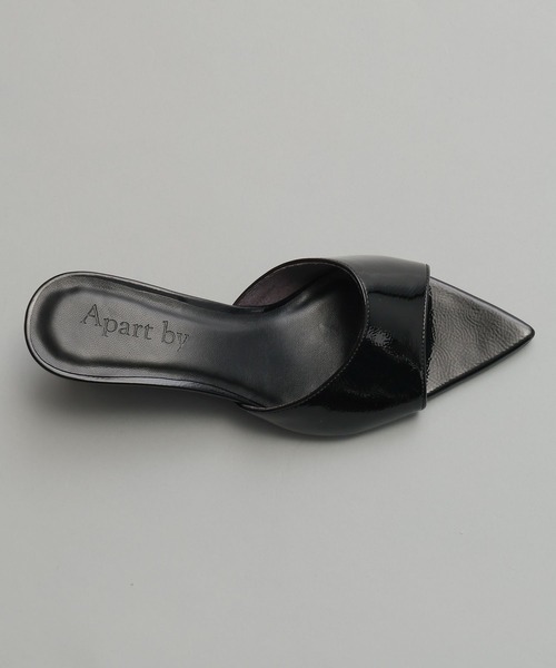 A part by（アパートバイ）の「ウェッジヒールミュ－ル（サンダル・レディース・アイボリー/ブラック・MEDIUM/LARGE）」の3枚目の写真