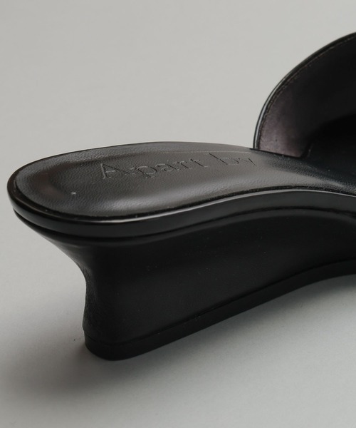 A part by（アパートバイ）の「ウェッジヒールミュ－ル（サンダル・レディース・アイボリー/ブラック・MEDIUM/LARGE）」の10枚目の写真