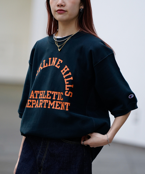 Champion / チャンピオン】REVERSE WEAVE HALF SLEEVE SWEAT