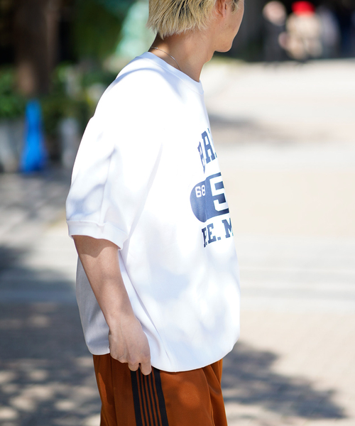 Champion(チャンピオン)の「【Champion / チャンピオン】REVERSE WEAVE HALF SLEEVE SWEAT(スウェット・メンズ・グレー/ネイビー/ホワイト・MEDIUM/LARGE/X-LARGE)」の9枚目の写真