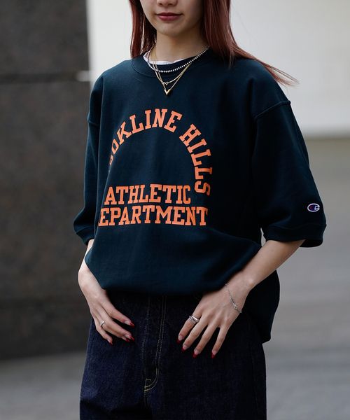 Champion(チャンピオン)の「【Champion / チャンピオン】REVERSE WEAVE HALF SLEEVE SWEAT(スウェット・メンズ・グレー/ネイビー/ホワイト・MEDIUM/LARGE/X-LARGE)」の11枚目の写真