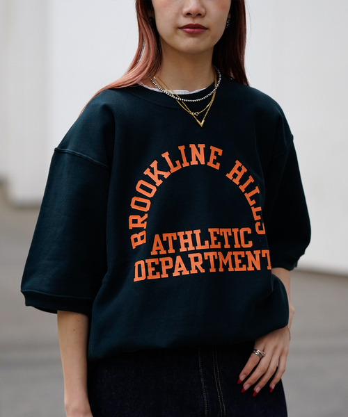 Champion(チャンピオン)の「【Champion / チャンピオン】REVERSE WEAVE HALF SLEEVE SWEAT(スウェット・メンズ・グレー/ネイビー/ホワイト・MEDIUM/LARGE/X-LARGE)」の12枚目の写真
