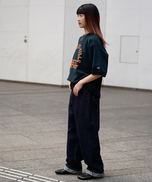 Champion(チャンピオン)の「【Champion / チャンピオン】REVERSE WEAVE HALF SLEEVE SWEAT(スウェット・メンズ・グレー/ネイビー/ホワイト・MEDIUM/LARGE/X-LARGE)」の13枚目の写真
