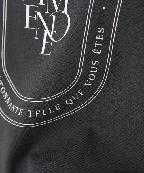 NATURAL BEAUTY BASIC(ナチュラルビューティーベーシック)の「◇サークルロゴボクシーTシャツ(Tシャツ/カットソー・レディース・ライトグリーン/チャコールグレー/オフホワイト・FREE)」の13枚目の写真