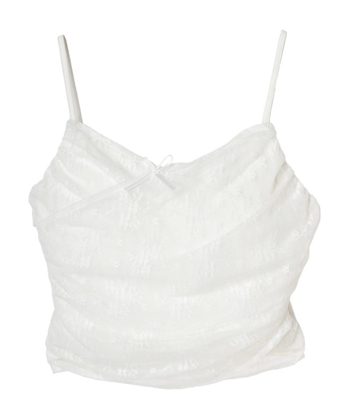 DURAS（デュラス）の「Lace layered cammy（キャミソール・レディース・ホワイト/ブラック・FREE）」の3枚目の写真