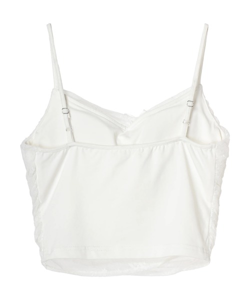 DURAS（デュラス）の「Lace layered cammy（キャミソール・レディース・ホワイト/ブラック・FREE）」の4枚目の写真