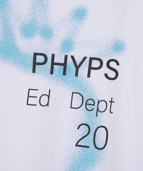 PHYPS（フィジカルエデュケーションデパートメント）の「PHYPS スプレー ビッグ ストロベリー SS（Tシャツ/カットソー・メンズ・ピンク/ブルー・L/M/S）」の8枚目の写真