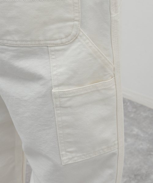 Carhartt WIP ダブルニー　ホワイト Carhartt WIP Double Knee Denim Pant in White| Homme Essentials
