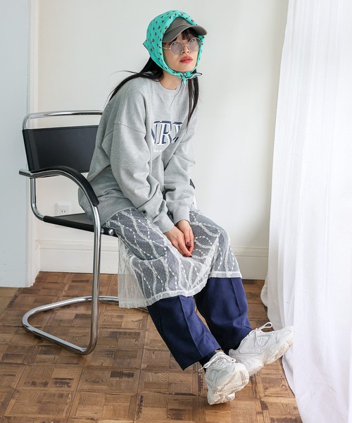 VitaFelice（ヴィータフェリーチェ）の「チュールレース 巻きスカート シアースカート レースラップスカート（スカート・レディース・ブラック/アイボリー・FREE）」の9枚目の写真