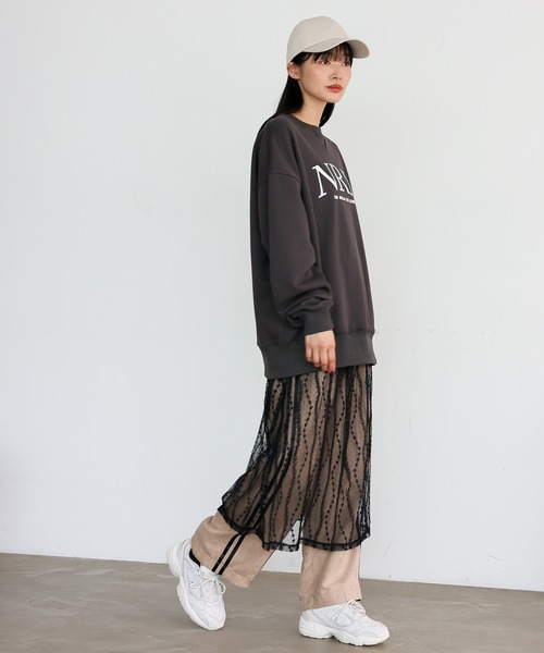 VitaFelice（ヴィータフェリーチェ）の「チュールレース 巻きスカート シアースカート レースラップスカート（スカート・レディース・ブラック/アイボリー・FREE）」の13枚目の写真