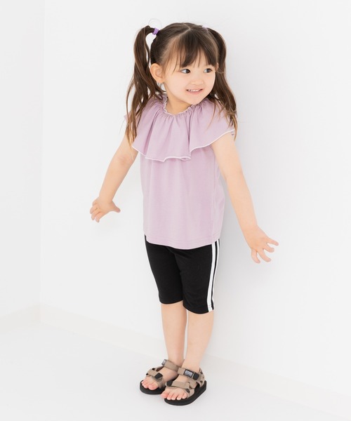 セール】5分丈 脇ライン ストレッチ レギンスパンツ（レギンス