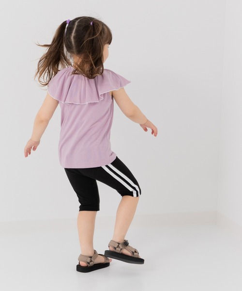 セール】5分丈 脇ライン ストレッチ レギンスパンツ（レギンス