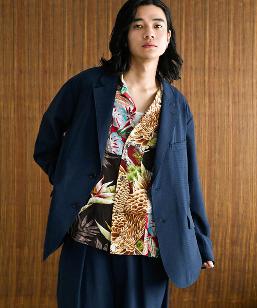 新品）吸水速乾/接触冷感EVALETシャドーチェックフィールドジャケット紺L 吸水速乾 / 接触冷感” EVALET シャドーチェック フィールド