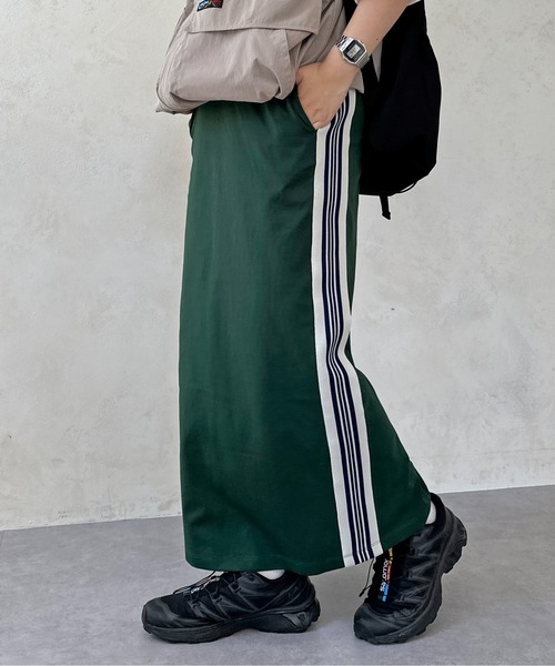 CPCM（シーピーシーエム）の「サイドラインポンチスカート（スカート・レディース・ブラック/グレー/グリーン/マスタード・MEDIUM/MT）」の4枚目の写真