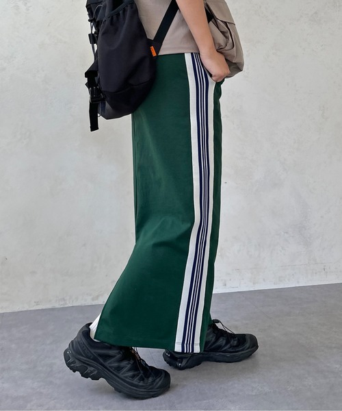 CPCM（シーピーシーエム）の「サイドラインポンチスカート（スカート・レディース・ブラック/グレー/グリーン/マスタード・MEDIUM/MT）」の5枚目の写真