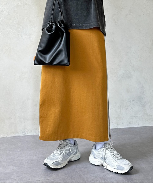 CPCM（シーピーシーエム）の「サイドラインポンチスカート（スカート・レディース・ブラック/グレー/グリーン/マスタード・MEDIUM/MT）」の10枚目の写真