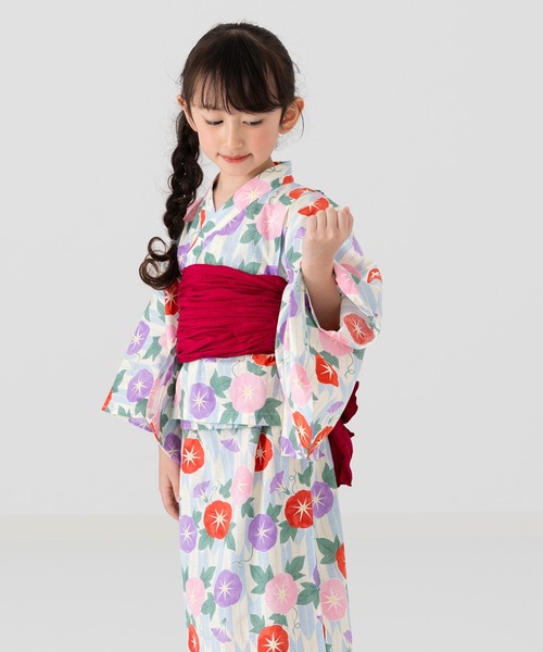 chil2(チルツー)の「浴衣 ワンピース 兵児帯セット(浴衣・キッズ・B/C/D/E/F/A・150cm/130cm/120cm/110cm/100cm/90cm/140cm)」の1枚目の写真
