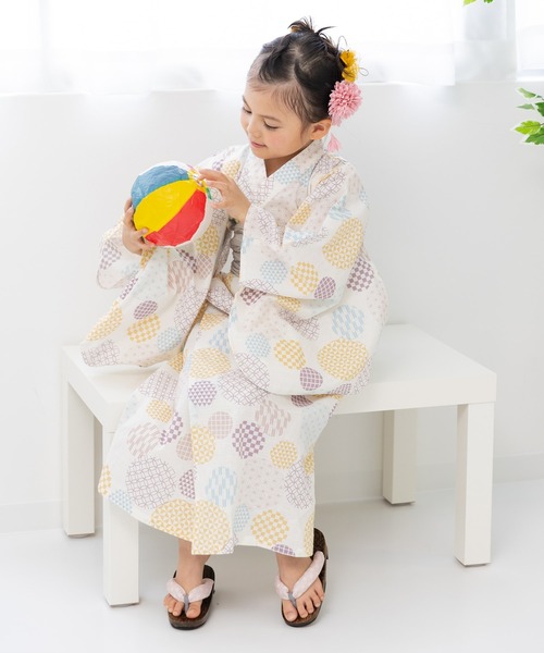 chil2(チルツー)の「浴衣 ワンピース 兵児帯セット(浴衣・キッズ・B/C/D/E/F/A・150cm/130cm/120cm/110cm/100cm/90cm/140cm)」の11枚目の写真