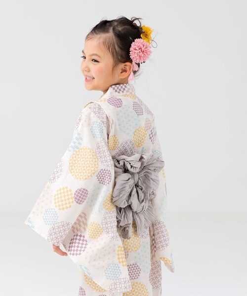 chil2(チルツー)の「浴衣 ワンピース 兵児帯セット(浴衣・キッズ・B/C/D/E/F/A・150cm/130cm/120cm/110cm/100cm/90cm/140cm)」の12枚目の写真