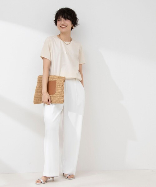 NOLLEY’S(ノーリーズ)の「ウォッシャブルツイルイージータックワイドパンツ(その他パンツ・レディース・ブラック/ネイビー/ホワイト・40/38/36/34)」の10枚目の写真