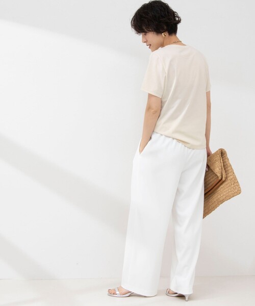 NOLLEY’S(ノーリーズ)の「ウォッシャブルツイルイージータックワイドパンツ(その他パンツ・レディース・ブラック/ネイビー/ホワイト・40/38/36/34)」の12枚目の写真