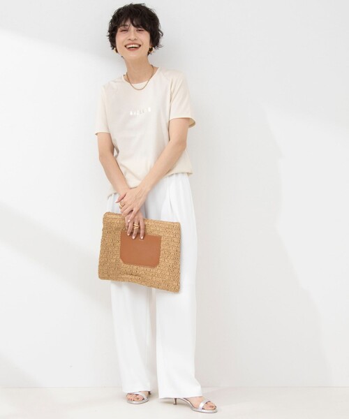 NOLLEY’S(ノーリーズ)の「ウォッシャブルツイルイージータックワイドパンツ(その他パンツ・レディース・ブラック/ネイビー/ホワイト・40/38/36/34)」の13枚目の写真