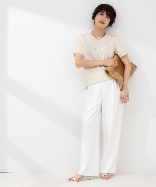 NOLLEY’S(ノーリーズ)の「ウォッシャブルツイルイージータックワイドパンツ(その他パンツ・レディース・ブラック/ネイビー/ホワイト・40/38/36/34)」の14枚目の写真