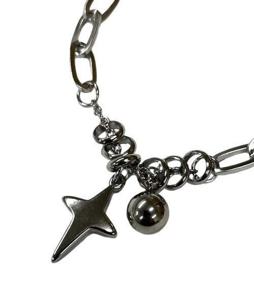 XU（エックスユー）の「【Never mind the XU】galaxy chain bracelet② / 【ネバーマインド ザ エックスユー】ギャラクシーチェーンブレスレットシルバーブレスレット（ブレスレット・メンズ・シルバー・ONE SIZE）」の2枚目の写真