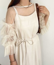 前後2WAYチュールブラウス