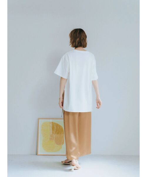 YECCA VECCA（イェッカヴェッカ）の「ラップ風サテンロングスカート（スカート・レディース・ピンクベージュ/ネイビー/キャメル・S/M）」の20枚目の写真