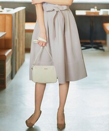 リボン付きフレアスカート