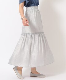 Cutie Blonde | キラキラ箔プリント ティアードスカート(スカート)