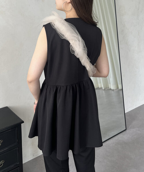 prose verse（プロズヴェール）の「チュールフリルスマホストラップ（スマホグッズ・レディース・アイボリー/グレー/ブラック・ﾌﾘ-）」の14枚目の写真