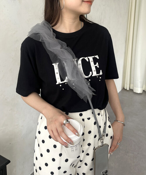 prose verse（プロズヴェール）の「チュールフリルスマホストラップ（スマホグッズ・レディース・アイボリー/グレー/ブラック・ﾌﾘ-）」の22枚目の写真