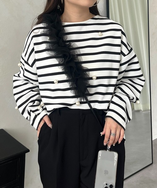 prose verse（プロズヴェール）の「チュールフリルスマホストラップ（スマホグッズ・レディース・アイボリー/グレー/ブラック・ﾌﾘ-）」の2枚目の写真